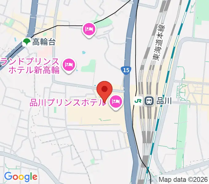 プリンスホールの地図