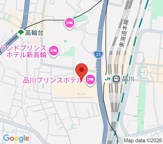 プリンスホールの地図