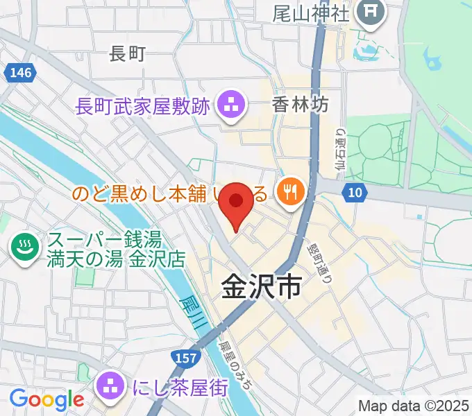 金沢ジェラスガイの地図