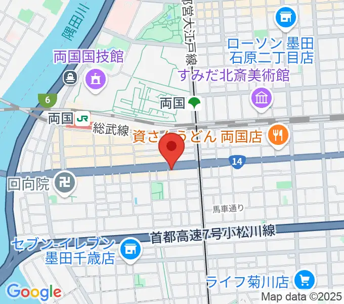 お江戸両国亭の地図