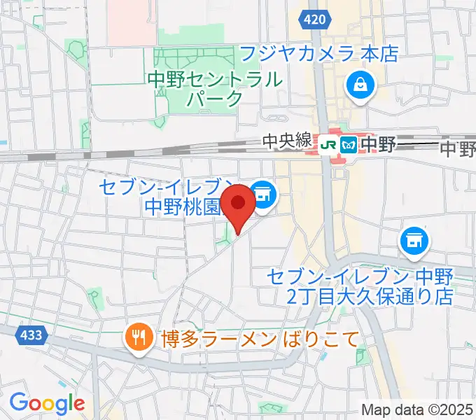 中野ザ・ポケットの地図