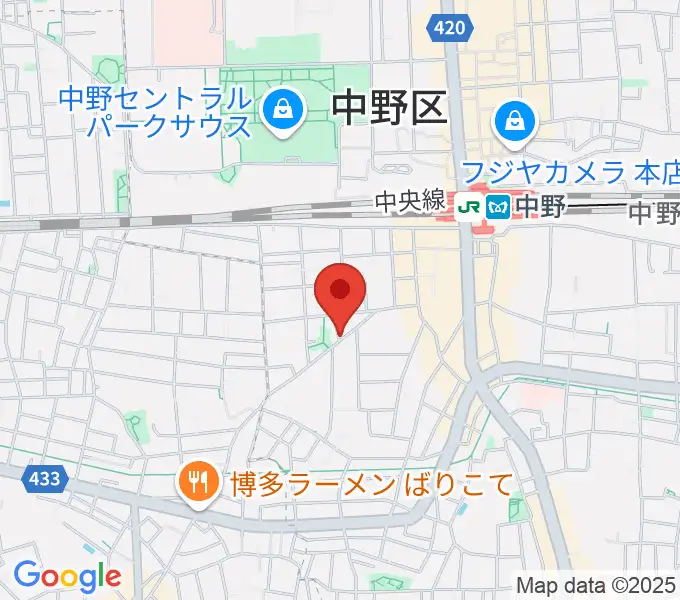 中野ザ・ポケットの地図