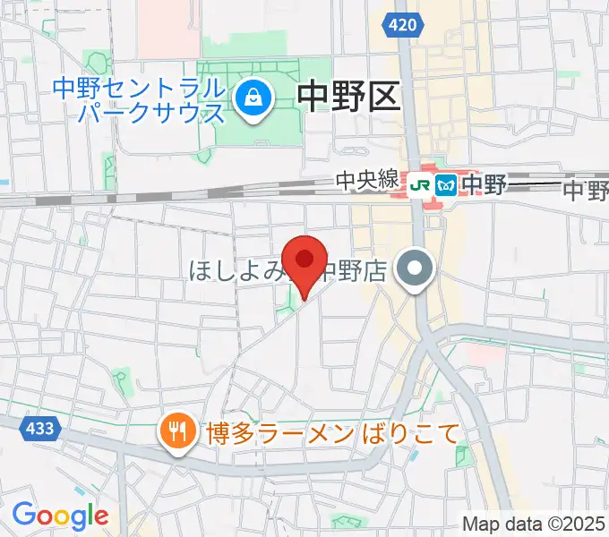 中野ザ・ポケットの地図