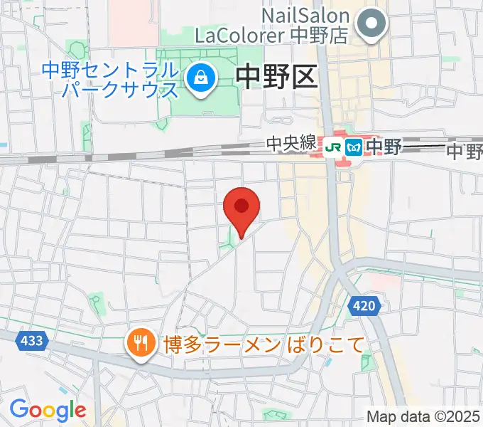 中野ザ・ポケットの地図