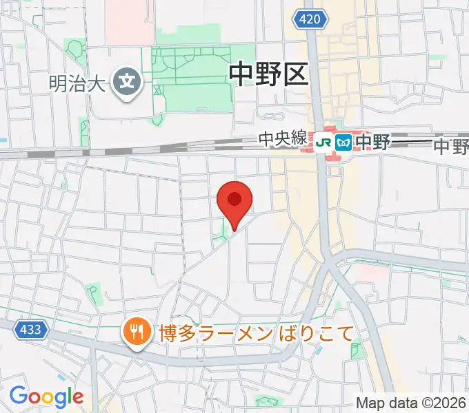 中野ザ・ポケットの地図