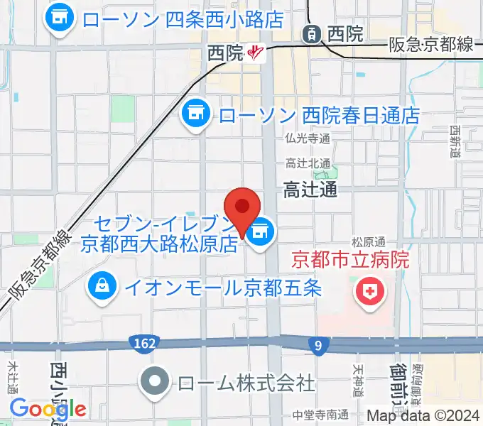 西院 和音堂の地図