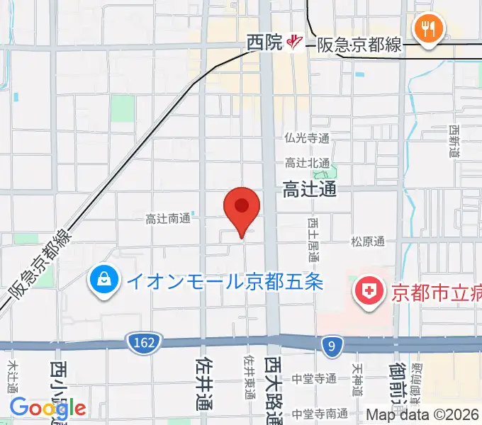 西院 和音堂の地図