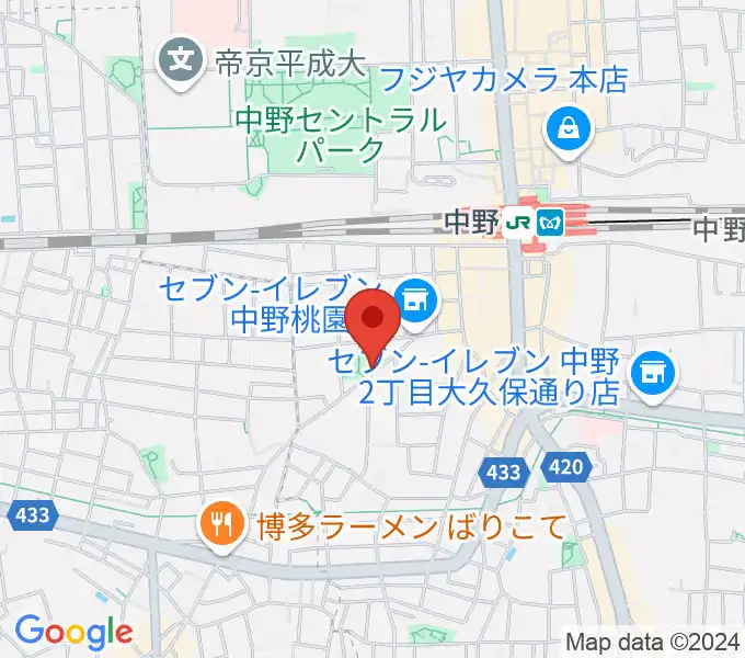 テアトルBONBONの地図