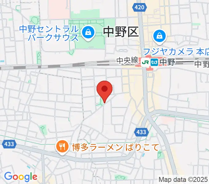 テアトルBONBONの地図