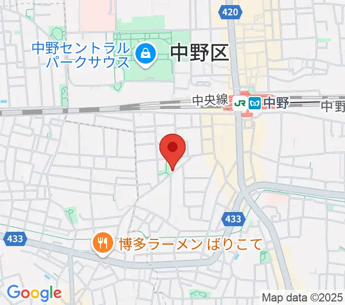 テアトルBONBONの地図