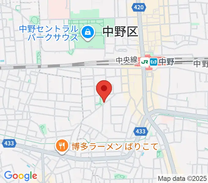 テアトルBONBONの地図