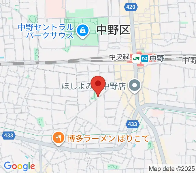 テアトルBONBONの地図