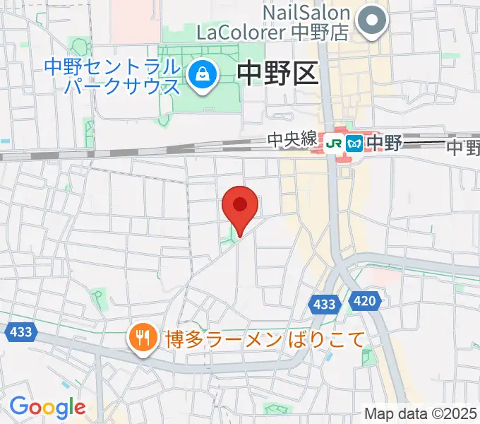 テアトルBONBONの地図