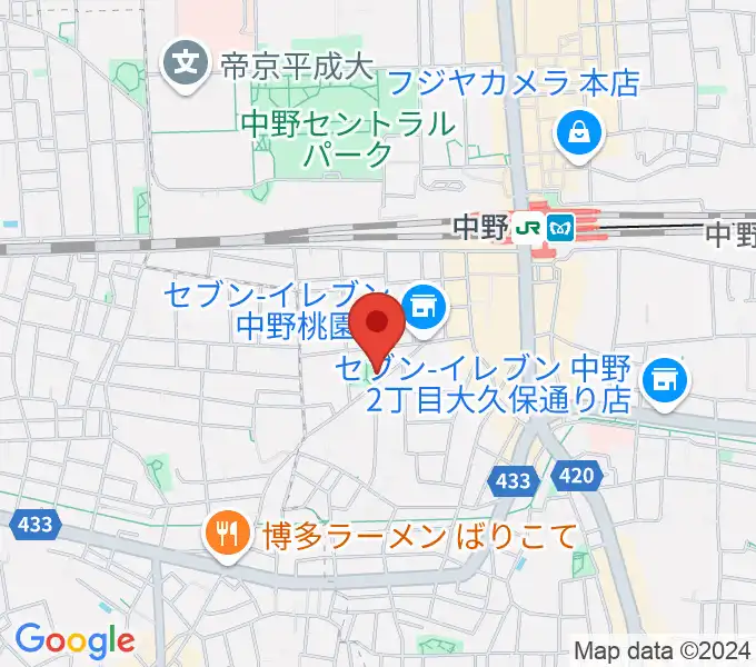 劇場HOPEの地図