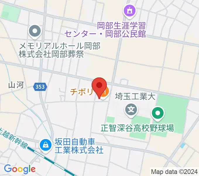 久保田ピアノ教室の地図