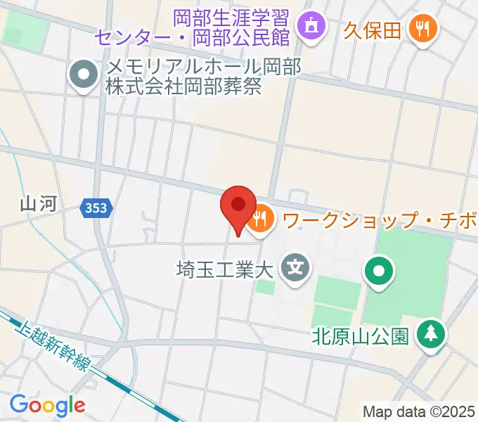 久保田ピアノ教室の地図