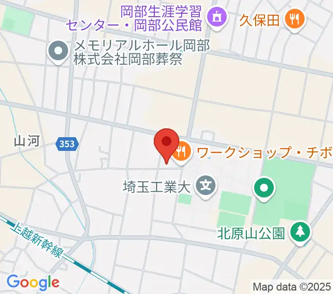 久保田ピアノ教室の地図