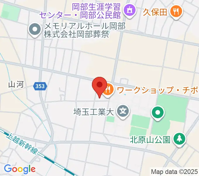 久保田ピアノ教室の地図