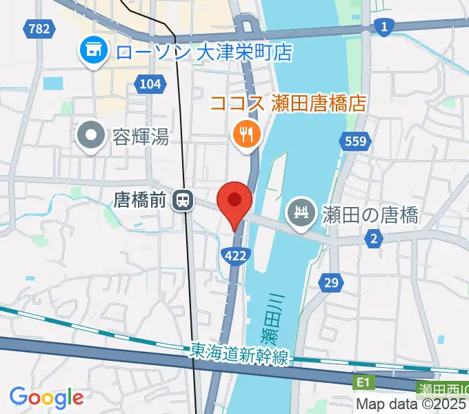 大石ピアノ調律サービスの地図