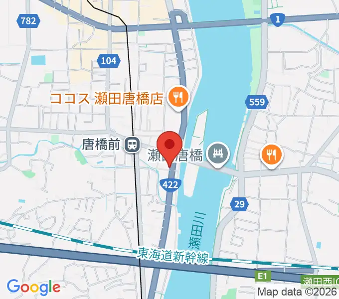 大石ピアノ調律サービスの地図