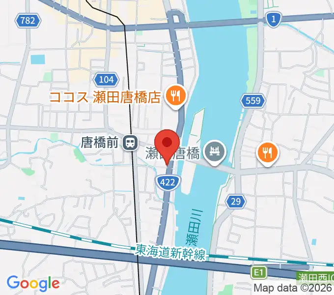 大石ピアノ調律サービスの地図