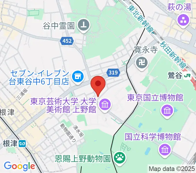上野Untitledの地図