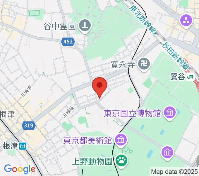 上野Untitledの地図