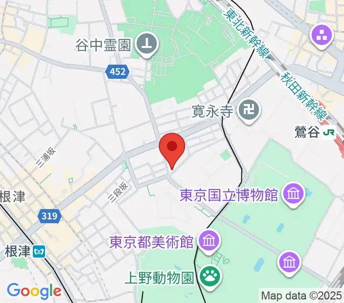 上野Untitledの地図