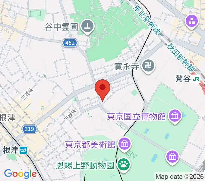 上野Untitledの地図