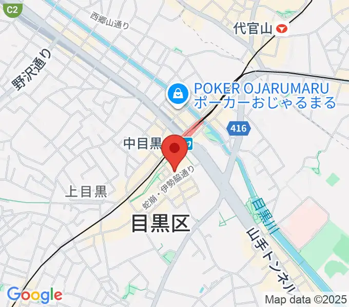 中目黒GTプラザホールの地図