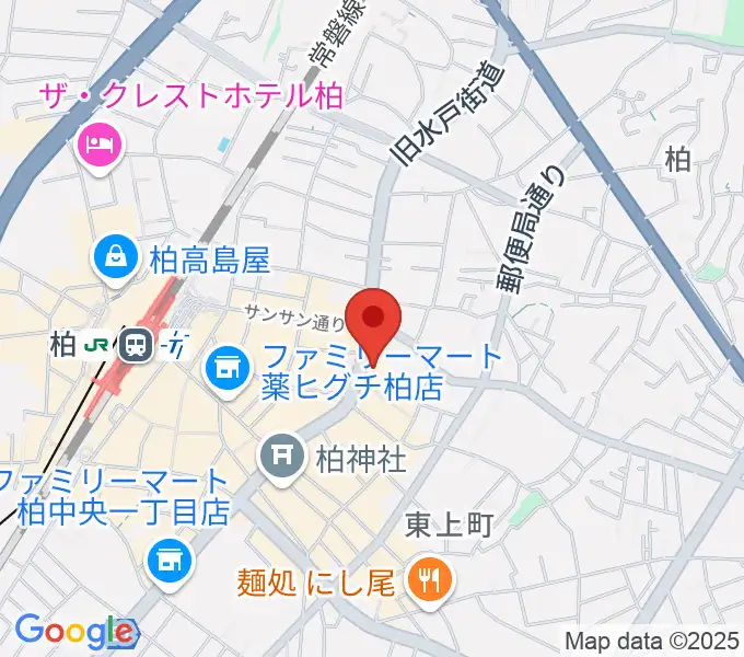 ボイストレーニング柏2の地図