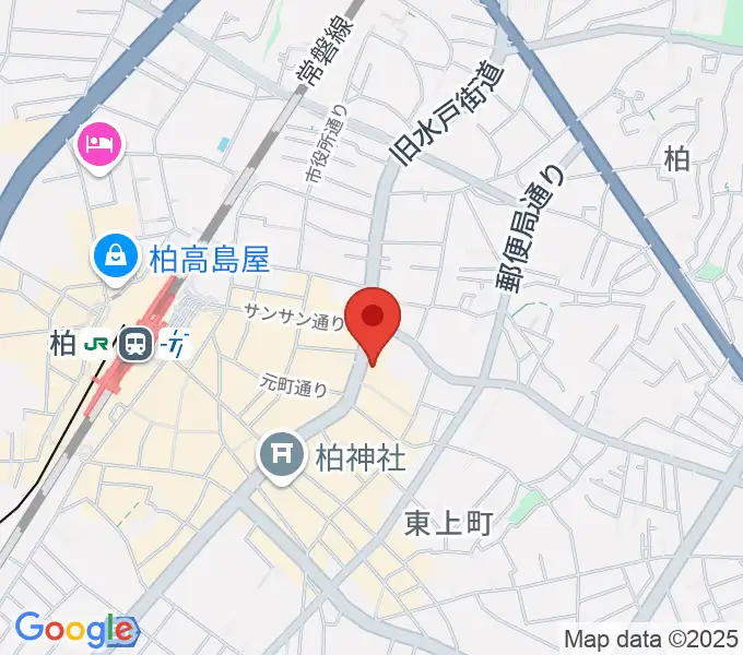 ボイストレーニング柏2の地図