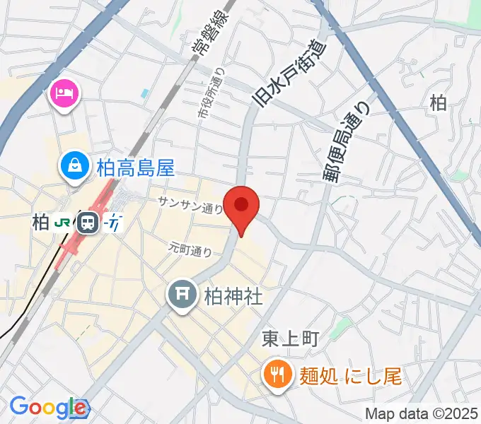 ボイストレーニング柏2の地図
