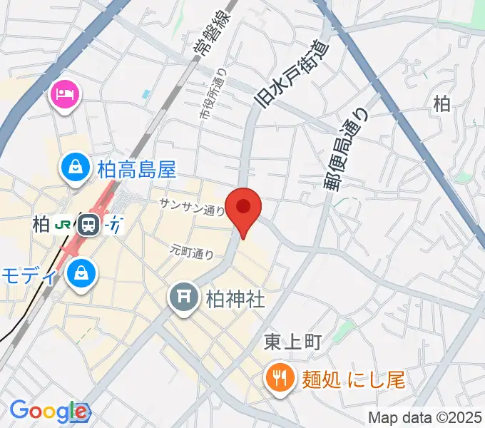 ボイストレーニング柏2の地図