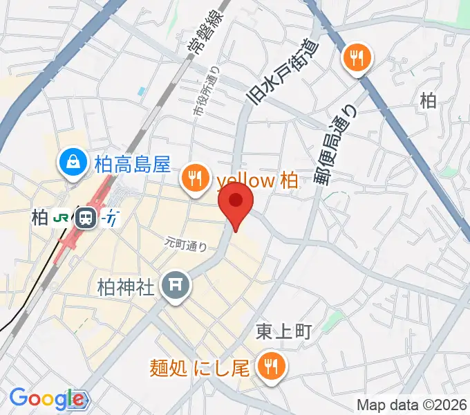 ボイストレーニング柏2の地図