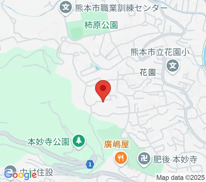 なっちゃん先生の声楽・ピアノ教室の地図