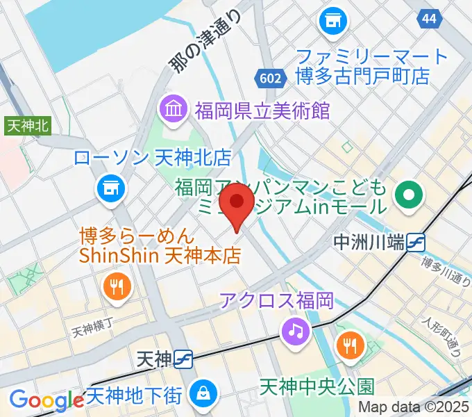 セブンカラーズアーティスト福岡天神校の地図