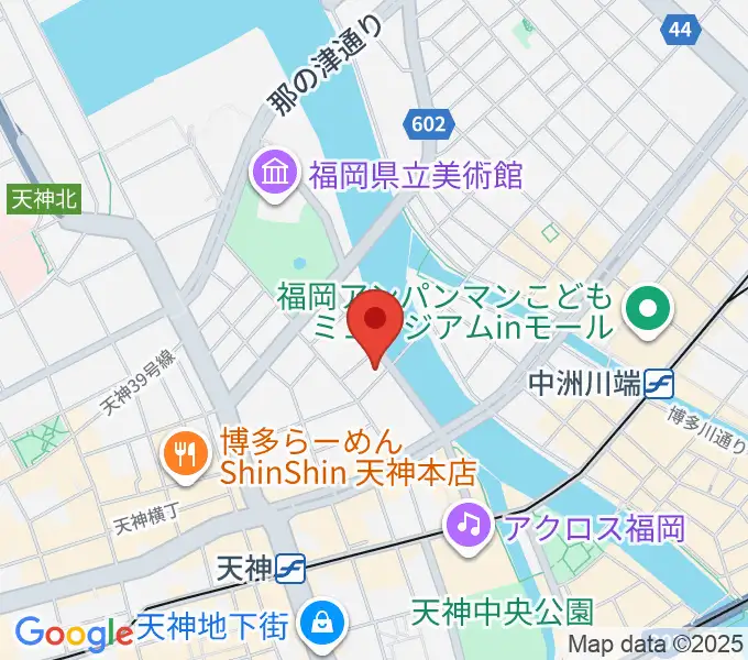 セブンカラーズアーティスト福岡天神校の地図