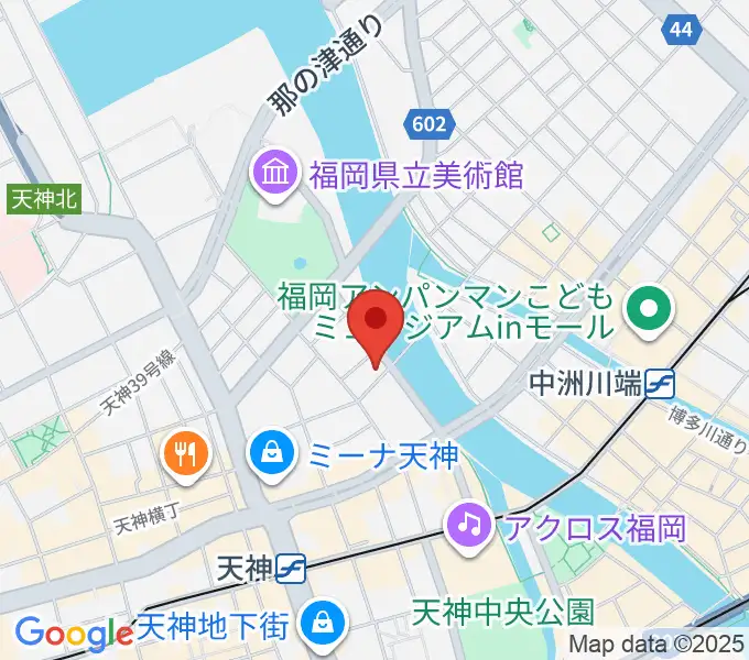 セブンカラーズアーティスト福岡天神校の地図