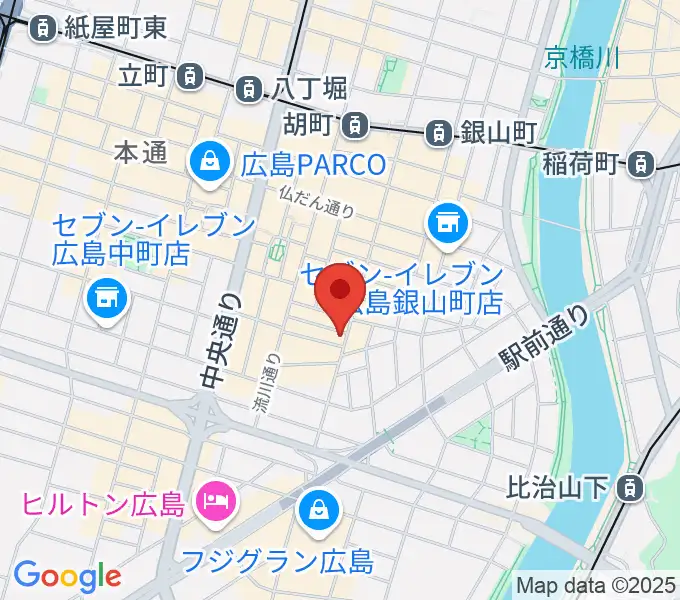 クラブクリーム広島の地図