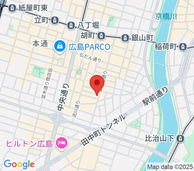 クラブクリーム広島の地図