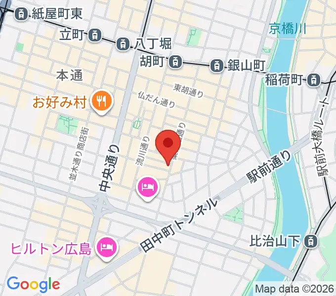 クラブクリーム広島の地図