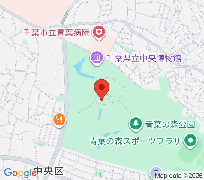 青葉の森公園芸術文化ホールの地図