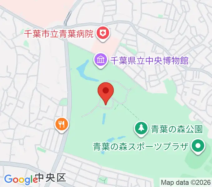 青葉の森公園芸術文化ホールの地図