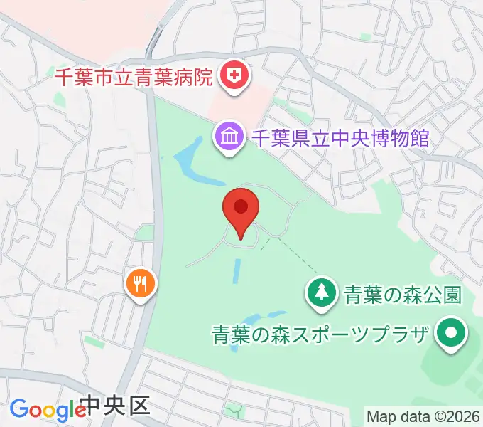 青葉の森公園芸術文化ホールの地図