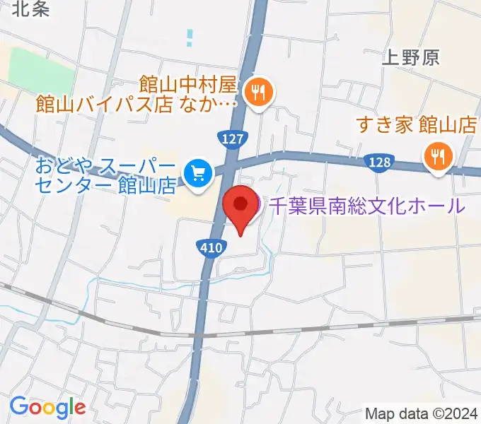 千葉県南総文化ホールの地図