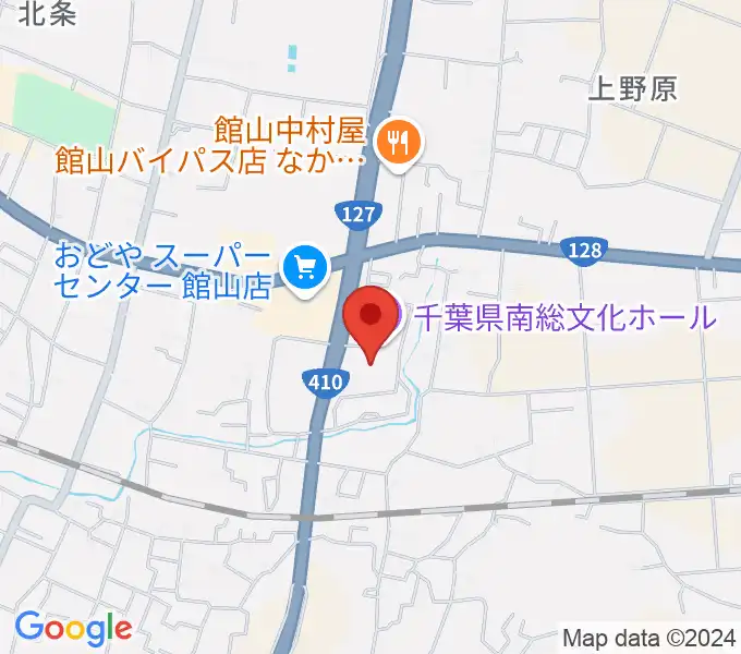 千葉県南総文化ホールの地図