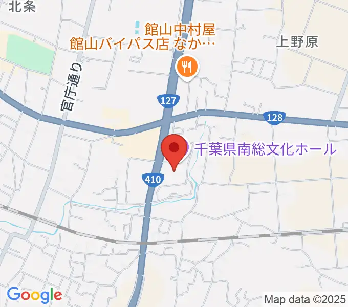 千葉県南総文化ホールの地図