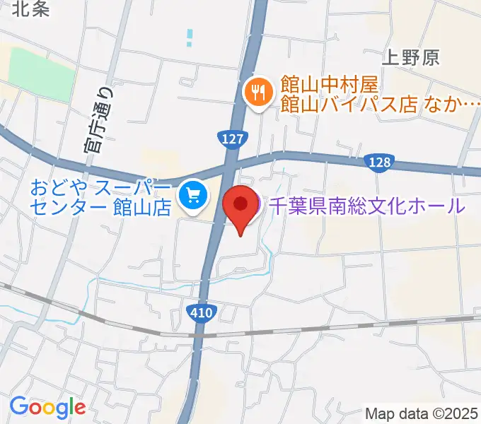 千葉県南総文化ホールの地図