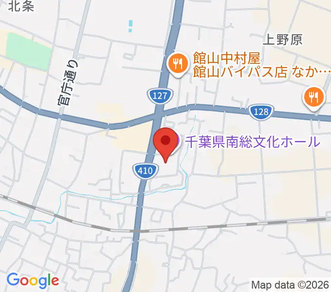 千葉県南総文化ホールの地図